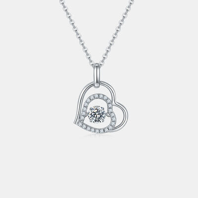 HeartRadiance Moissanite Sterling Silver Necklace ✨