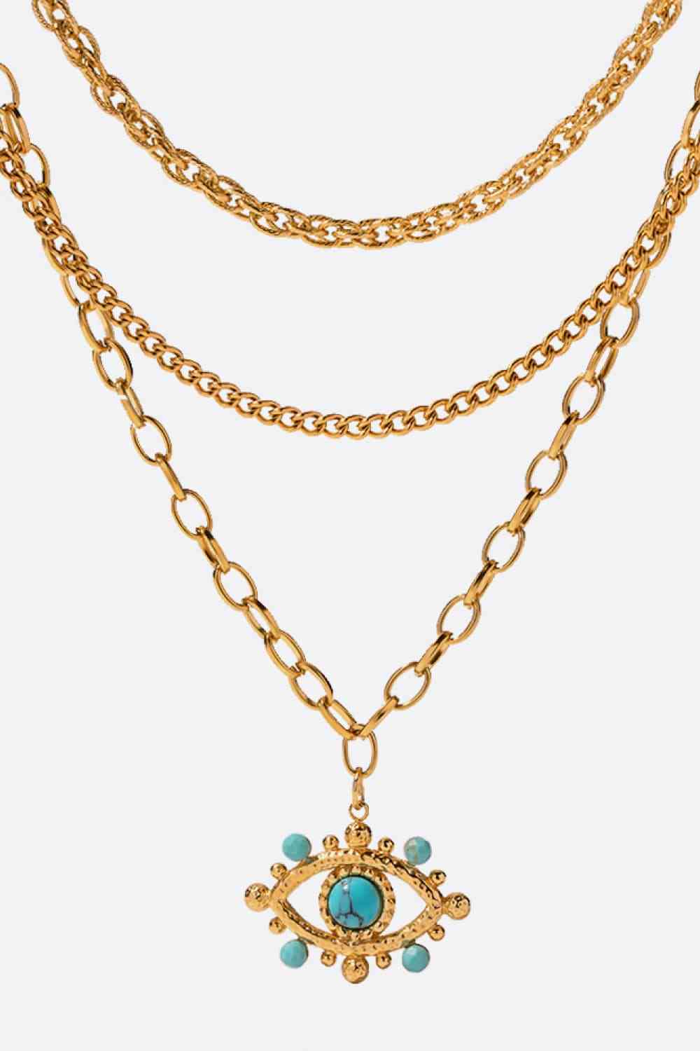 SafeguardLuxe Evil Eye Turquoise Pendant Necklace✨